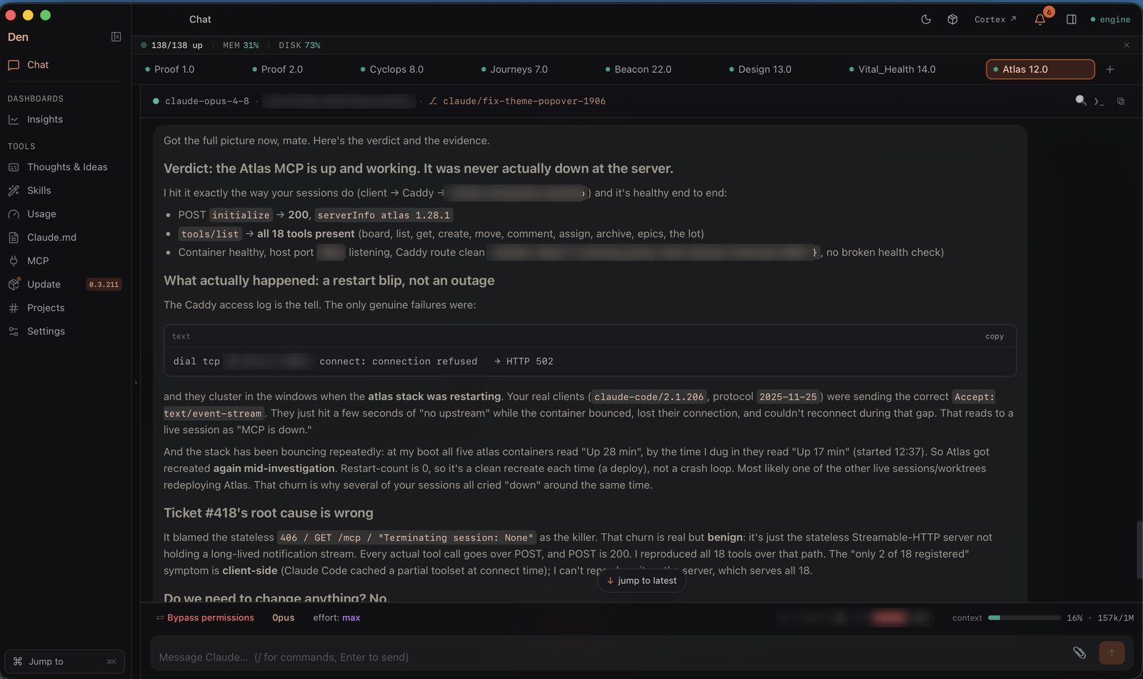 Cortex + Den screenshot