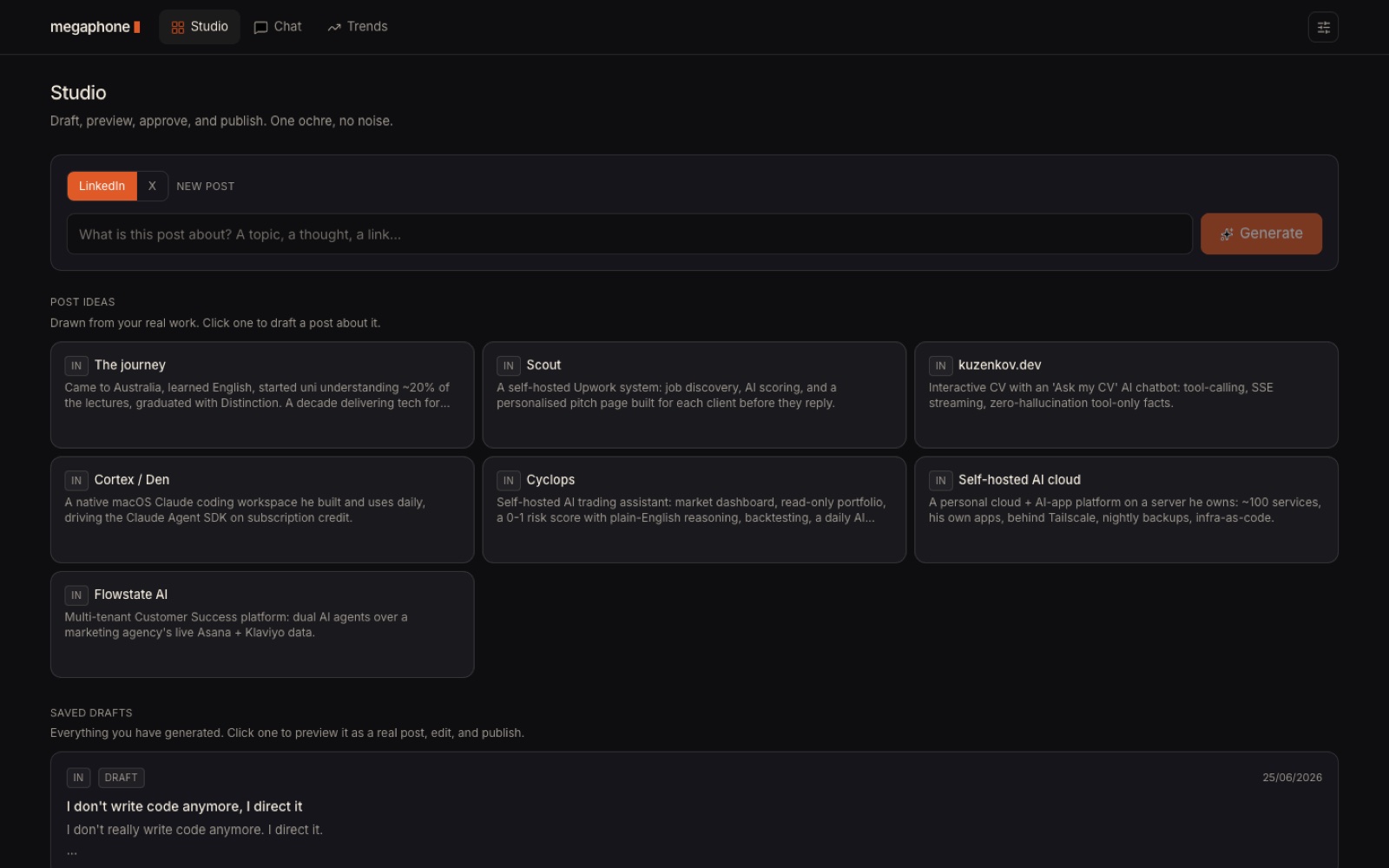 Megaphone screenshot